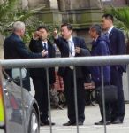 Falun Gong Protesters at Chinese President Visit to Manchester